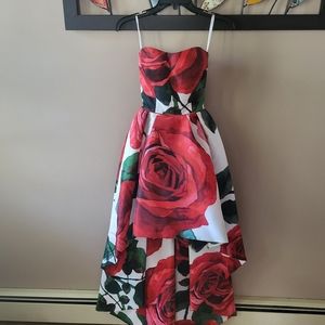 High/low dress.  Sweet 16, prom or evening wear